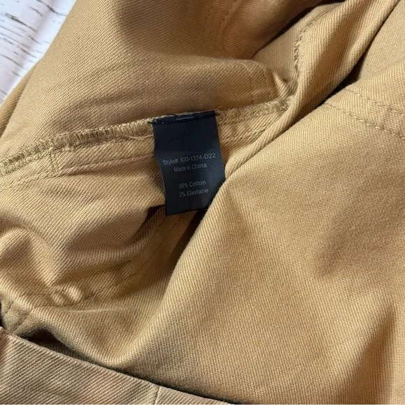 Jenni Kayne Ranger Trouser Utility Cotton Casual Tan Size 8